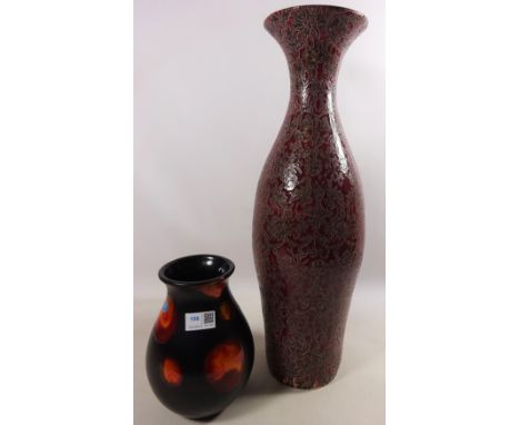 Poole Pottery 'Venetian' vase and one other modern vase Condition Report Click here for further images, condition, auction ti