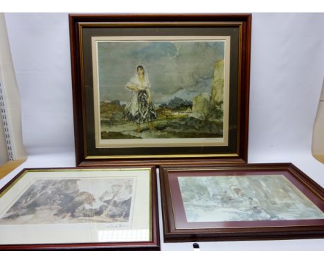 'Rosalba', limited edition print after Sir William Russell Flint (Scottish 1880-1969) with blind stamp pub. 1960 signed in pe