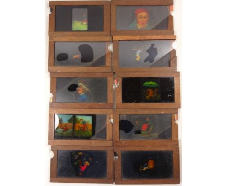 Ten Victorian magic lantern slides  Condition Report Click here for further images, condition, auction times & delivery costs