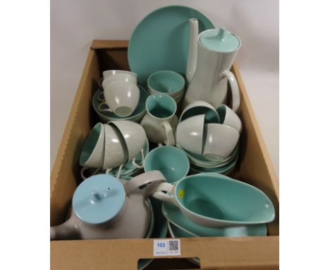 Poole pottery tea, coffee and dinnerware in one box  Condition Report Click here for further images, condition, auction times