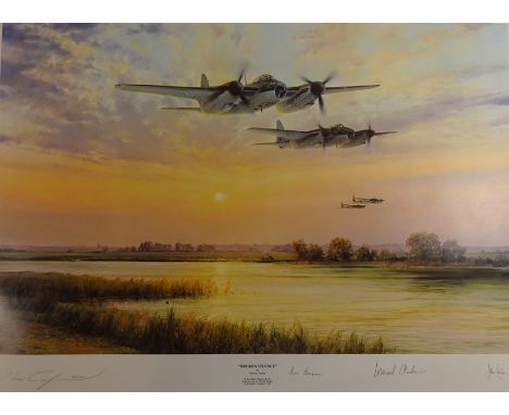 Broken Silence limited edition print after Robert Taylor hand signed by various veterans, No. 98 /1250 with certificate, unfr