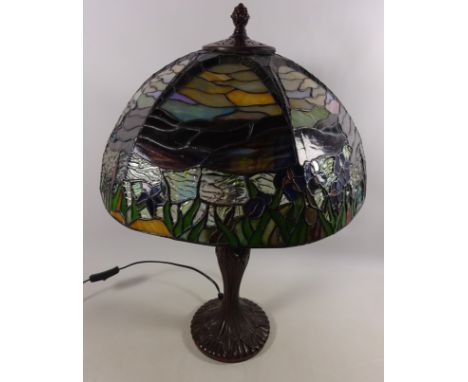 Tiffany style table lamp H60cm (This item is PAT tested - 5 day warranty from date of sale)  Condition Report Click here for 