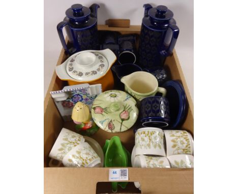 Royal Winton pixie sugar shaker, Hornsea teaware, Poole pottery, Carlton Ware and other ceramics in one box  Condition Report