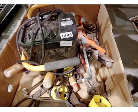 Mixed tools and a portable heater. Not available for in-house P&amp;P 