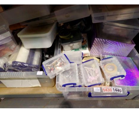 Shelf of craft materials, tools and accessories. Not available for in-house P&amp;P