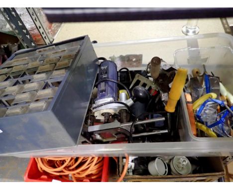 Mixed items including a Ferm router. All electrical items in this lot have been PAT tested for safety and have passed. This d