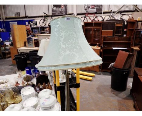 Large standard lamp with shade. All electrical items in this lot have been PAT tested for safety and have passed. This does n