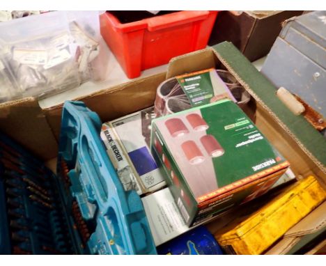 Mixed tools including Parkside sandpaper rolls. Not available for in-house P&amp;P 
