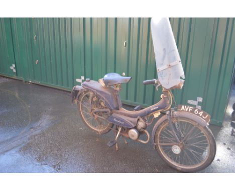 A Raleigh Runabout early motorcycle, model R M 6, with original Riding and Maintenance Instruction Book