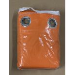 Miulee Orange Curtain Set