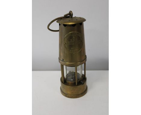 An Eccles brass miners lamp 