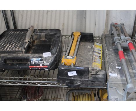 A selection of three tile cuttersCollection Only 