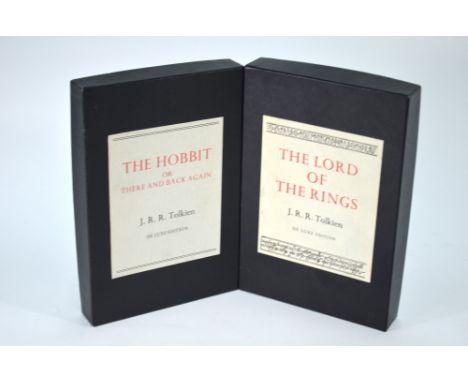 Tolkein, JRR,  The Hobbit and The Lord of the Rings,  De Luxe editions, London: George Allen & Unwin, 3rd 1984 and 8th 1982 (