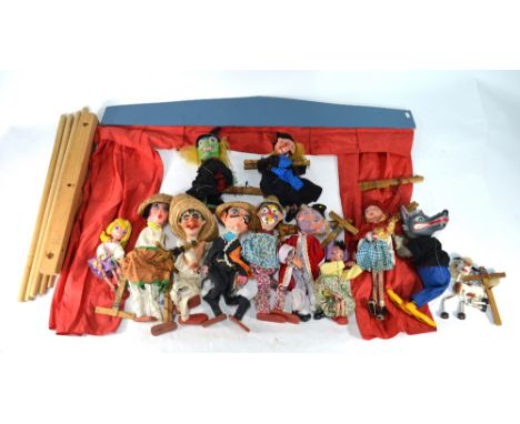 Eleven various Pelham puppets, to/w The Pelham Puppet Theatre Condition Report Gaucho girl hole in back of head, gaucho chipp