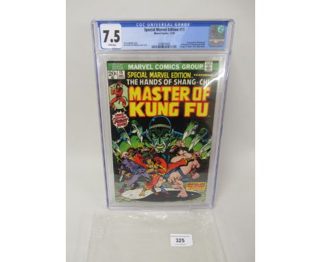 Marvel Comics, American issue Special Marvel Edition ' Master Of Kung-Fu ' No.15, with the first appearance of ' Shang-Chi ',