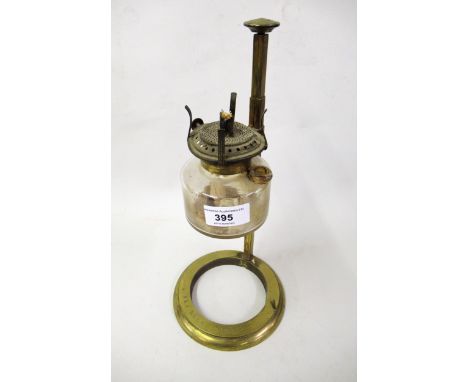 R&J Beck London 19th Century brass laboratory oil lamp 