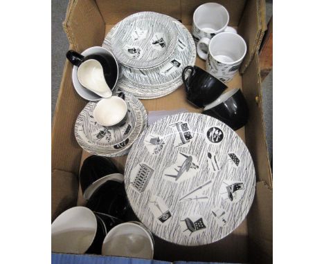 Collection of forty-four pieces of Ridgway Homemaker dinner, tea and breakfast ware 