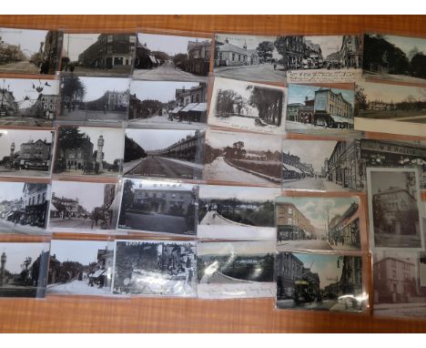 Thirty six postcards, Croydon related, including twenty two RP's, the library South Norwood, the vicarage, the lake, South No