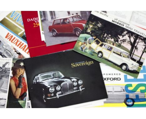 A SELECTION OF BROCHURES FROM 1960'S of various car advertising etc including Vauxhall examples