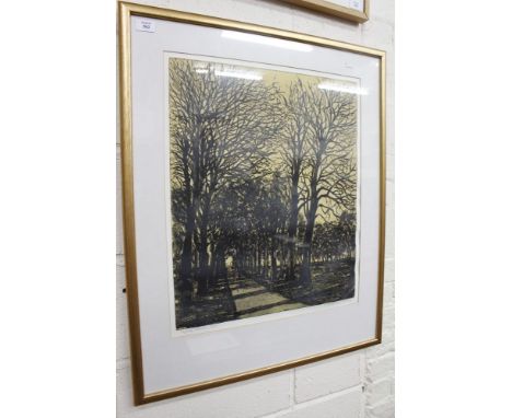 A FRANCIS KELLY HYDE PARK LIMITED EDITION PRINT No. 2/50, 62cm x 52cm 