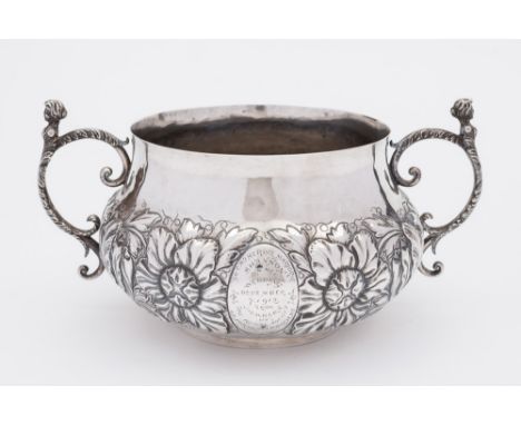 A 'Duchess of Sutherland Cripples Guild' silver two-handled bowl, Birmingham, 1911: with presentation inscription 'To Catheri