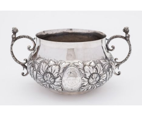 A 'Duchess of Sutherland Cripples Guild' silver two-handled bowl, Birmingham, 1911: with presentation inscription 'To Catheri