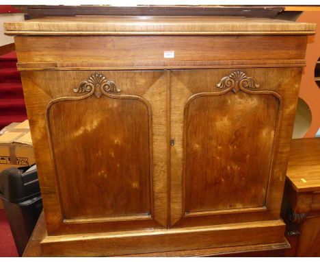 An early Victorian rosewood chiffonier, width 96cm