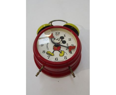 A Walt Disney productions Mickey Mouse alarm clock made in Germany 