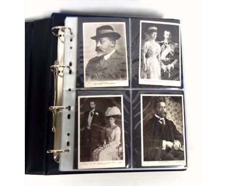 Album containing 140 Harry Payne Military postcards, "Back Badge" Ball programme, Madras, March 19th 1937 with pencil, and a 