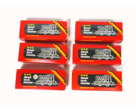 6 Hornby OO Gauge R.253 0-4-0 Dockyard Diesel Shunters, all boxed. (6) 