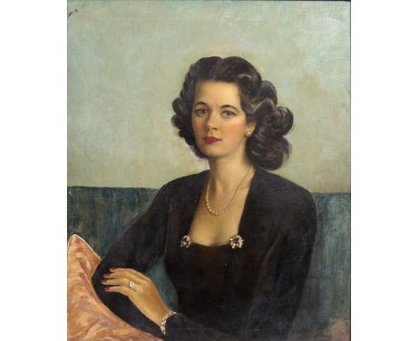 MID 20TH CENTURY CONTINENTAL SCHOOL portrait of Yoma Watson, oil on canvas, signed with initials SD, 75cm x 62cm Yoma Watson 