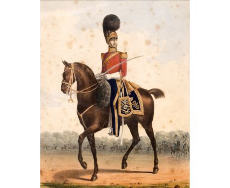 TEN COLOURED PRINTS depicting Officers of the British Army, each approximately 24cm x 30cm (10)