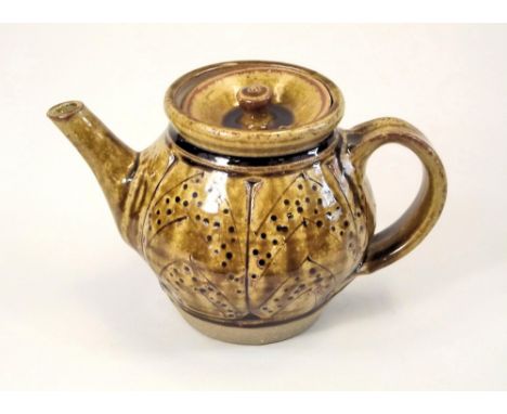 MIKE DODD. A teapot by Mike Dodd. Personal mark. Width 21cm.