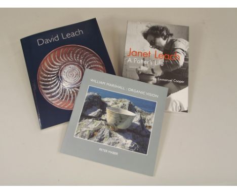 STUDIO CERAMICS BOOKS. Three books on David Leach, Janet Leach &amp; William Marshall.