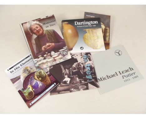 STUDIO CERAMICS BOOKS. Five books &amp; exhibition catalogues including Marianne De Trey.