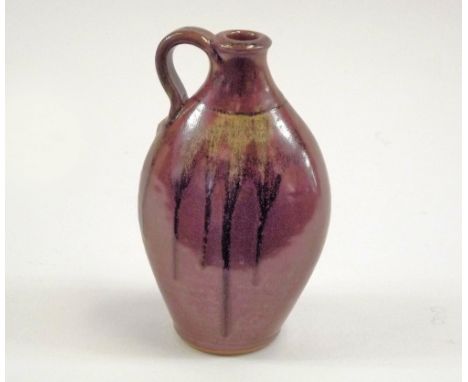 JOHN LEACH. A Mulcheney Pottery flask by John Leach. Personal mark. Height 16.5cm.