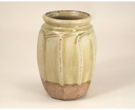 RICHARD BATTERHAM. A cut-sided jar by Richard Batterham.