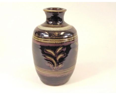 RAY FINCH. A Winchcombe Pottery vase by Ray Finch. Personal mark. Height 26.5cm.