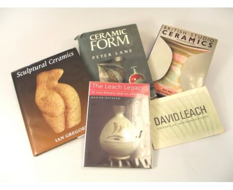 STUDIO CERAMICS BOOKS. Five books on studio ceramics including 'Sculptural Ceramics' Ian Godfrey.