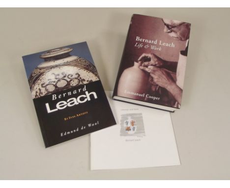 STUDIO CERAMICS BOOKS. 'Bernard Leach Life &amp; Work' Emmanuel Cooper &amp; two others.