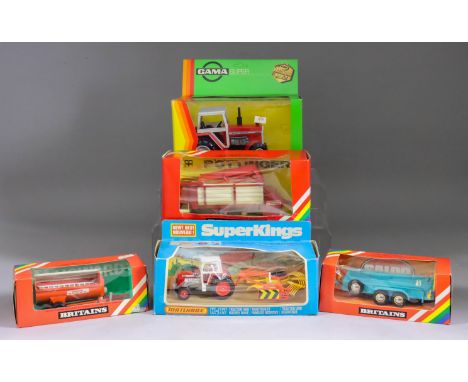 A Large Mixed Collection of Britain's and Other Diecast and Plastic Models of Farm Vehicles and Related Items, including - Br
