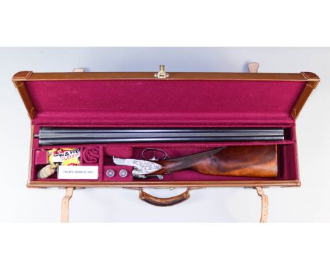 A 12 Bore Side by Side Ejector Shotgun, by Simson of Suhl, Serial No. 225975, the 28ins best German weapons grade steel barre