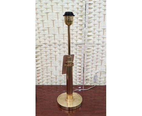 PAOLO MOSCHINO LUTHER TABLE LAMP, brass finish, 65cm at tallest. 