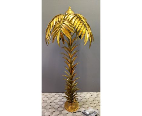 PALM TREE FLOOR LAMP, gilt metal, 160cm H x 65cm diam. 