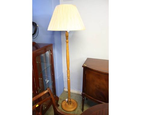 Mahogany standard lamp