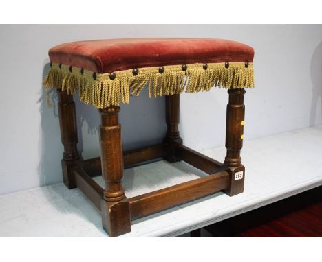 Oak foot stool