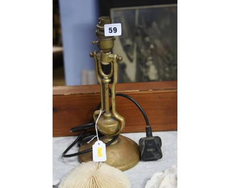 Brass ships lamp