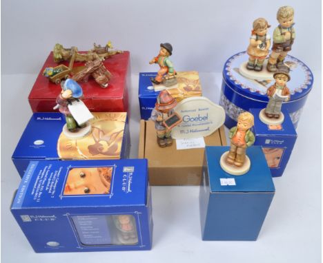 Hummel Goebel - A collection of NOS New Old Stock boxed German Hummel Goebel figurines to include Big Announcement, Steadfast