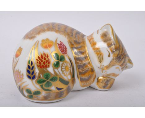 Royal Crown Derby - Cottage Garden Kitten - A vintage 20th century Royal Crown Derby NOS New Old Stock fine bone china boxed 