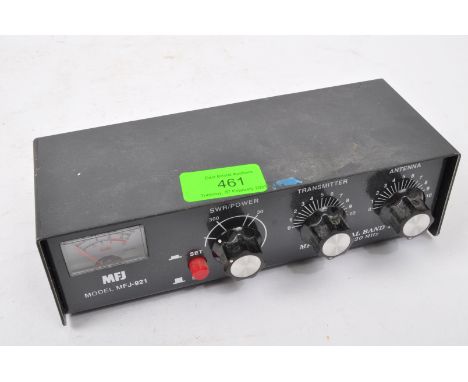 A retro vintage 20th century MFJ-921 VHF HAM radio dual band tuner